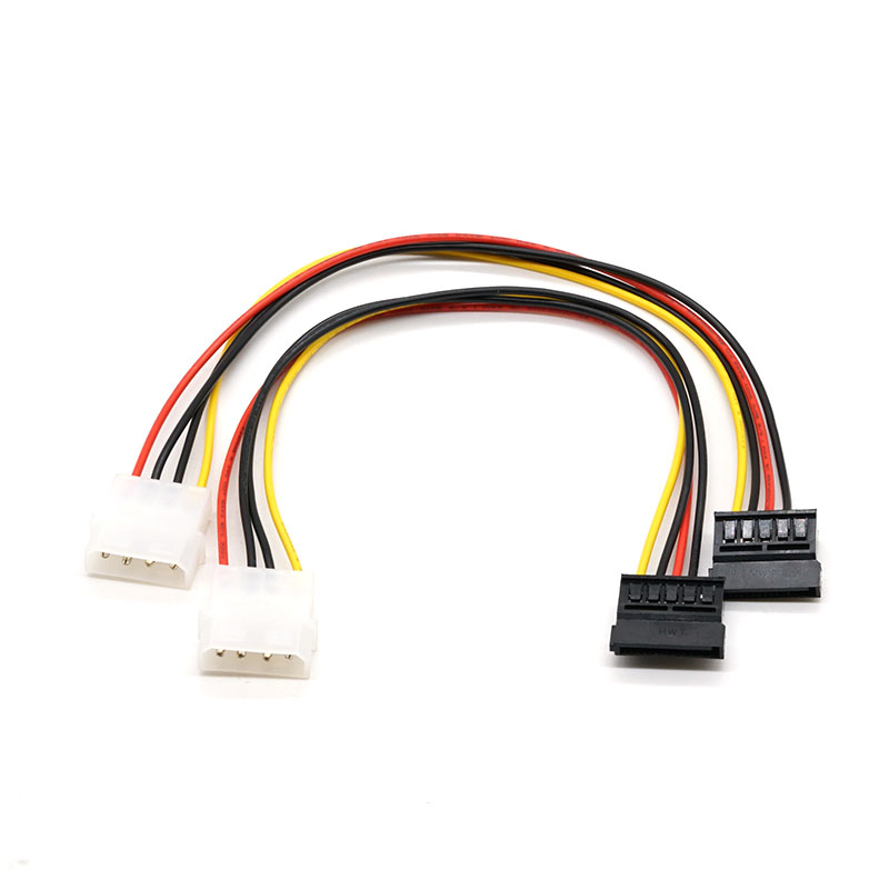 Molex 5.08 Til sata -kabel Computer Harddisk -kabel 18AWG 500mm